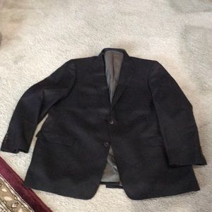 Mens Turnbury black 48 Long suit jacket.